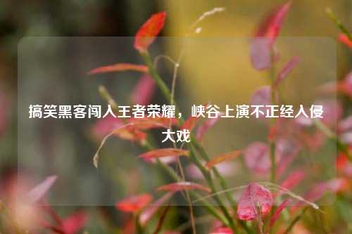 搞笑黑客闯入王者荣耀,峡谷上演不正经入侵大戏