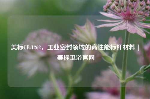 美标CF-1262，工业密封领域的高性能标杆材料 | 美标卫浴官网