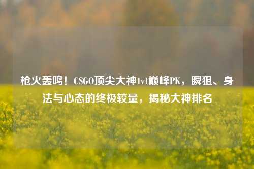 枪火轰鸣!CSGO顶尖大神1v1巅峰PK,瞬狙、身法与心态的终极较量,揭秘大神排名