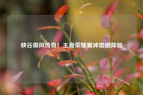 峡谷御风传奇!王者荣耀翼神震撼降临