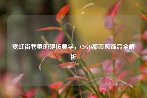 霓虹街巷里的硬核美学,CSGO都市风饰品全解析