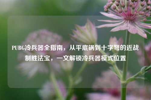 PUBG冷兵器全指南,从平底锅到十字弩的近战制胜法宝,一文解锁冷兵器模式位置