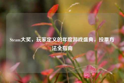 Steam大奖,玩家定义的年度游戏盛典,投票方法全指南