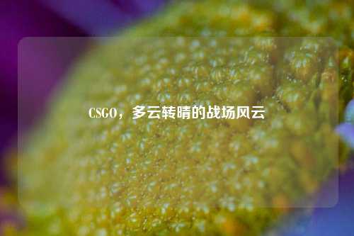 CSGO,多云转晴的战场风云